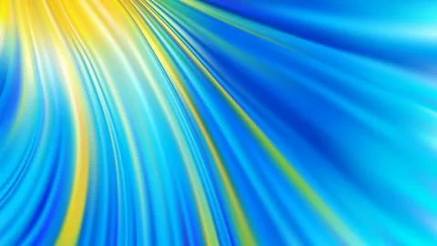 Abstract vector background with bright blue, gold stripes. Glowing gradient Stock Illustration
