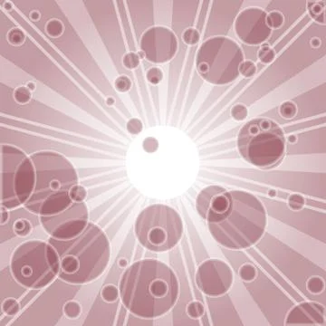 Abstract vector background with bubbles in brown color. Illustrazione stock
