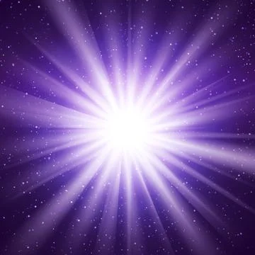 Abstract Vector Background With Burst In Space Stock Illustration