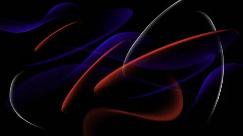 Abstract Vector Background. Chaotic Blue, Red and White Lines. Stock Illustration