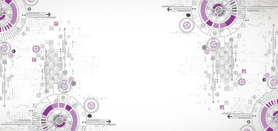 Abstract vector background. Circle technology or science concept. 스톡 일러스트