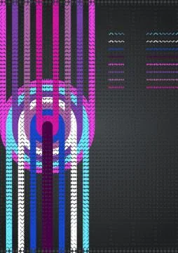 Abstract vector background with circles and lines Illustration