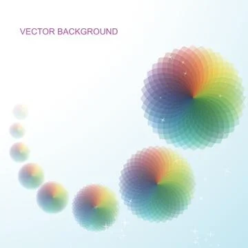 Abstract vector background with circular patterns Stock Illustration