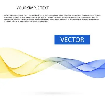 Abstract vector background, color smoke wave Stock Illustration