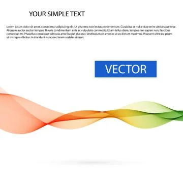 Abstract vector background, color smoke wave Stock Illustration