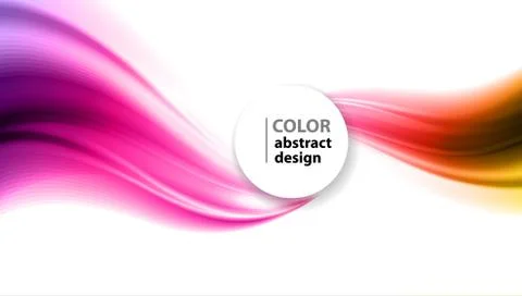 Abstract vector background, color wavy Stock Illustration