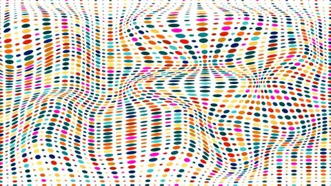 Abstract vector background of colored oval shapes of different sizes. Modern Stock Illustration