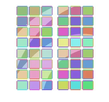 Abstract vector background of colorful tiles Stock Illustration