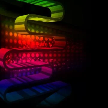 Abstract vector background with colorful wave Stock Illustration