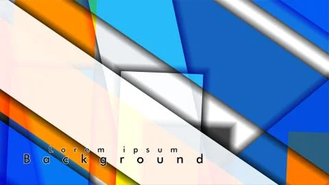 Abstract vector background design with colorful patterns lines Stock Illustration