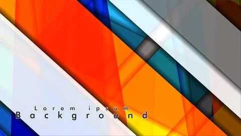 Abstract vector background design with colorful patterns lines Illustrazione stock