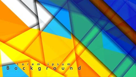 Abstract vector background design with colorful patterns lines Stock Illustration