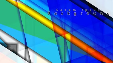Abstract vector background design with colorful patterns lines Stock Illustration