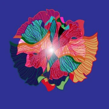 Abstract vector background with different elements イラスト素材