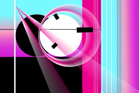 Abstract vector background with different geometric elements イラスト素材