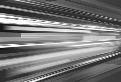 Abstract vector background emphasizing the speed of light, with black and white Stock Illustration
