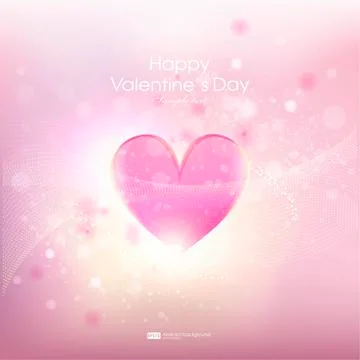 Abstract vector background February 14 Valentine's Day. greeting cards with Stock Illustration