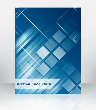 Abstract vector background for flyer, brochure or cover design Stock Illustration