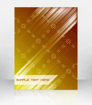 Abstract vector background for flyer, brochure or cover design Illustrazione stock