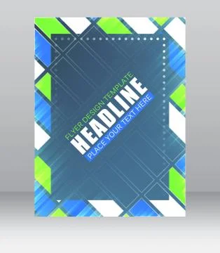 Abstract vector background for flyer, brochure or cover design Stock Illustration