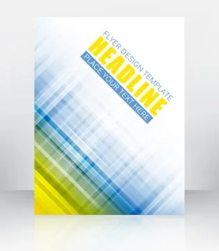 Abstract vector background for flyer or brochure Stock Illustration