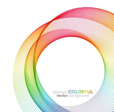 Abstract vector background, futuristic wavy Stock Illustration