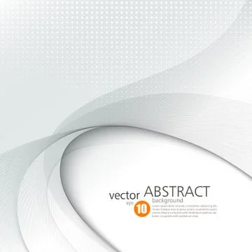 Abstract vector background, futuristic wavy Stock Illustration
