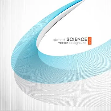 Abstract vector background, futuristic wavy Illustrazione stock