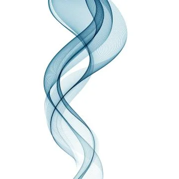 Abstract vector background, futuristic wavy Stock Illustration