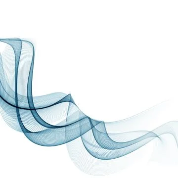 Abstract vector background, futuristic wavy Stock Illustration