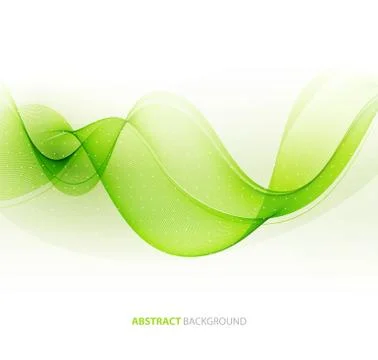 Abstract vector background, futuristic wavy Stock Illustration