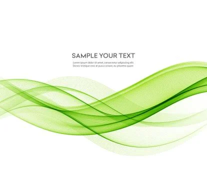 Abstract vector background, futuristic wavy Stock Illustration