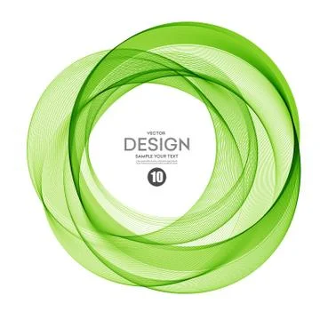 Abstract vector background, futuristic wavy Stock Illustration