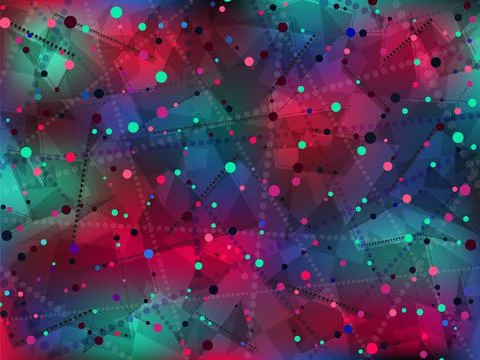 Abstract vector background. Geometric colorful vector wallpaper. Stock-Illustration