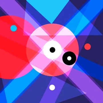 Abstract vector background with geometric objects Stock Illustration