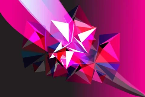 Abstract vector background with geometric objects 스톡 일러스트