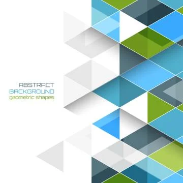 Abstract vector background with geometric shapes. Stock Illustration