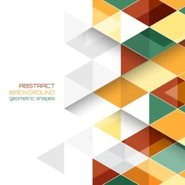 Abstract vector background with geometric shapes. Stock Illustration