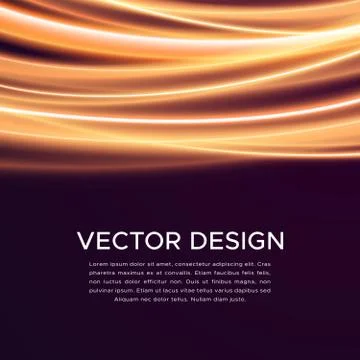 Abstract vector background with glowing curves Stock Illustration