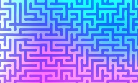 Abstract vector background with gradient colorful maze イラスト素材