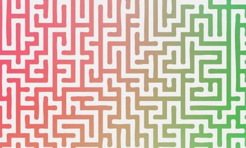 Abstract vector background with gradient colorful maze イラスト素材