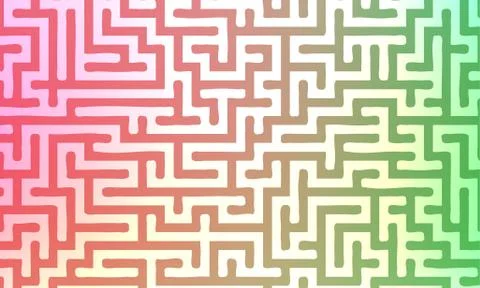 Abstract vector background with gradient colorful maze イラスト素材