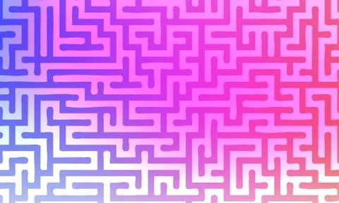 Abstract vector background with gradient colorful maze イラスト素材