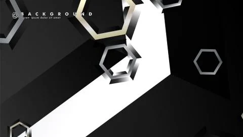 Abstract vector background with gradient hexagon shapes. the background is su Ilustración de archivo