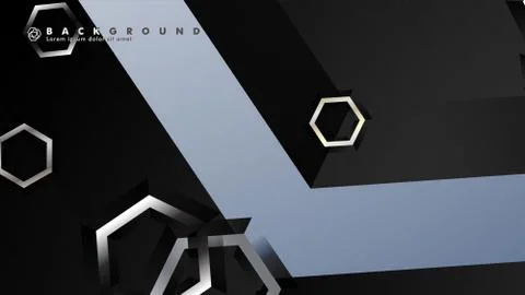 Abstract vector background with gradient hexagon shapes. the background is su Ilustración de archivo