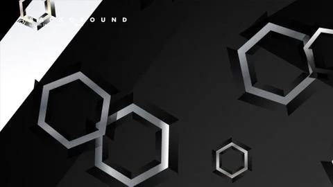Abstract vector background with gradient hexagon shapes. the background is su Ilustración de archivo