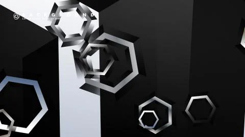 Abstract vector background with gradient hexagon shapes. the background is su Illustrazione stock