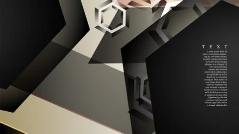 Abstract vector background with gradient hexagon shapes. the background is su Ilustración de archivo