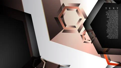 Abstract vector background with gradient hexagon shapes. the background is su Ilustración de archivo