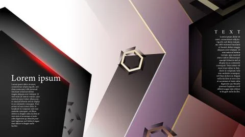 Abstract vector background with gradient hexagon shapes. the background is su Ilustración de archivo